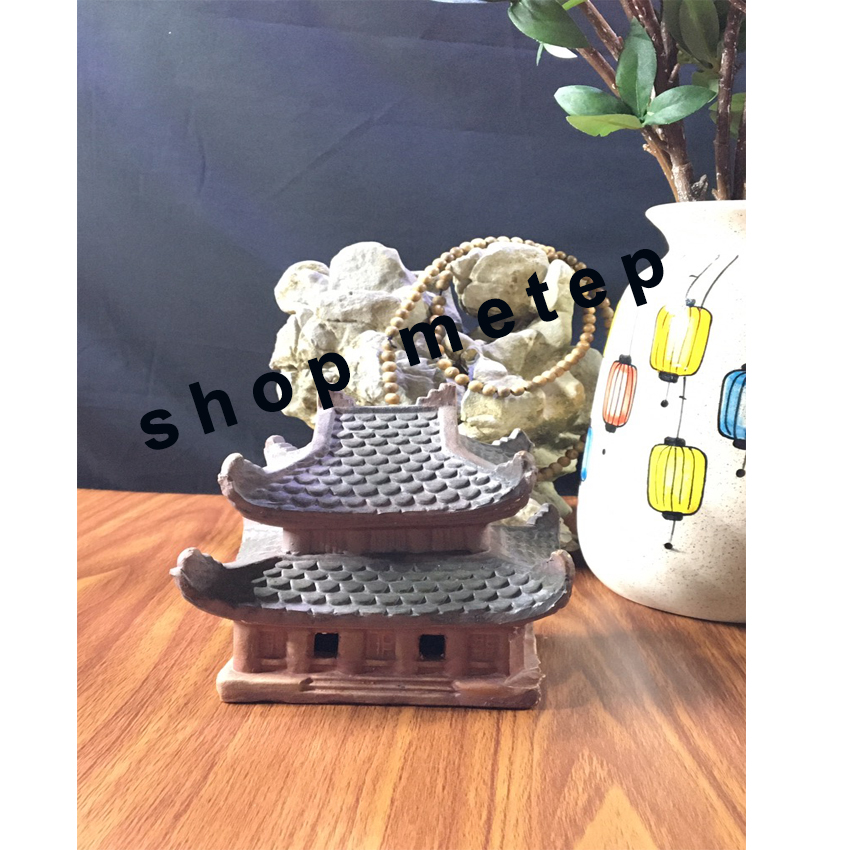 Tiều cảnh mái đình - trang trí bể cá -metep