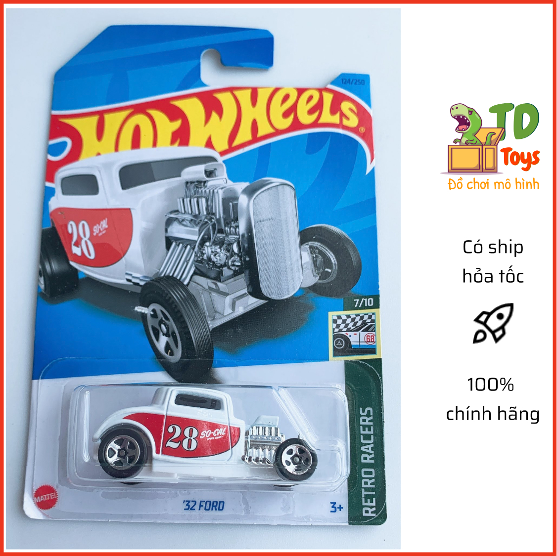Xe mô hình chính hãng hotwheels - 32 ford