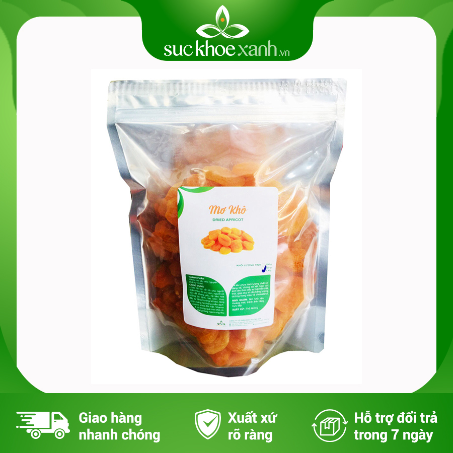 Mơ khô sấy dẻo Thổ Nhĩ Kỳ - Túi 1kg - Hàng chính hãng