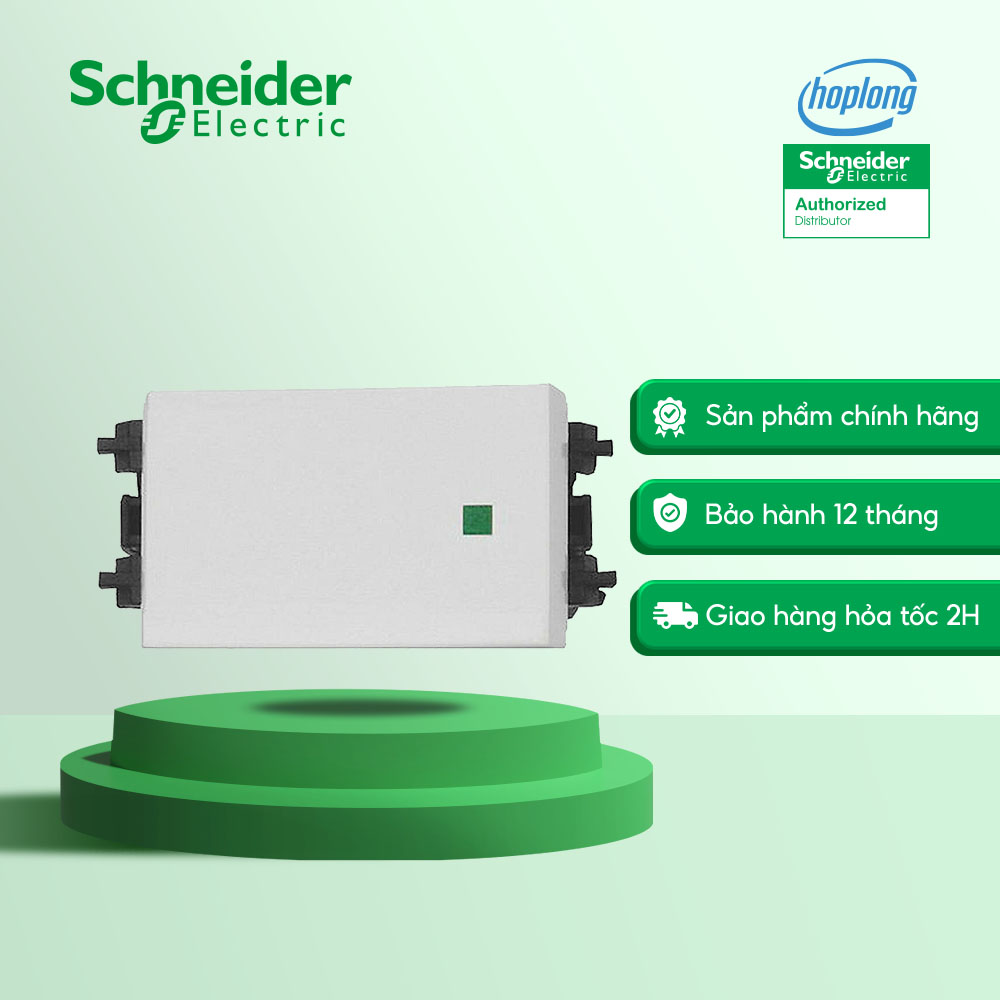 Công tắc 1 chiều f50m1_5_we schneider - 250vac - 16a - trắng - size s