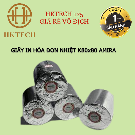 Giấy in hoá đơn k80x80 amira, giấy in bill k80x80 amira