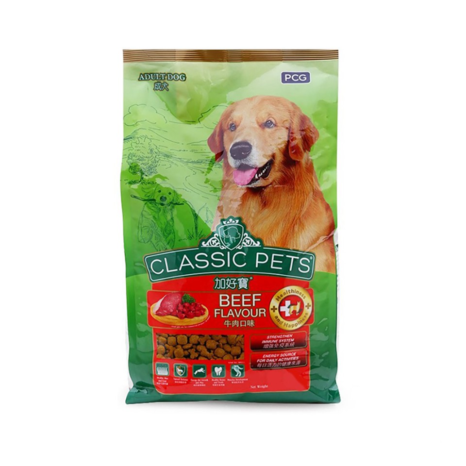 Hạt khô classic pets cho chó trưởng thành - hương vị thịt bò 400g