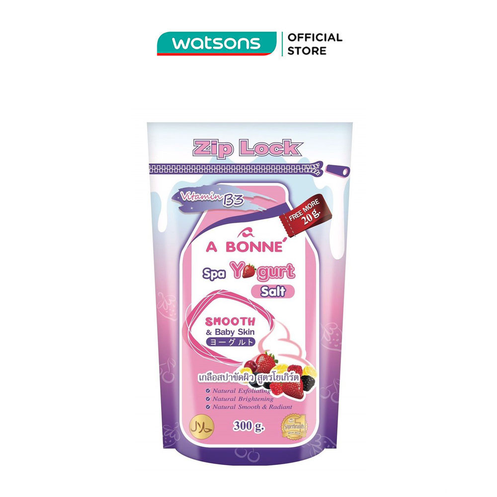 Muối tắm sữa chua a bonne spa yogurt salt làm trắng & mềm mịn da 300g