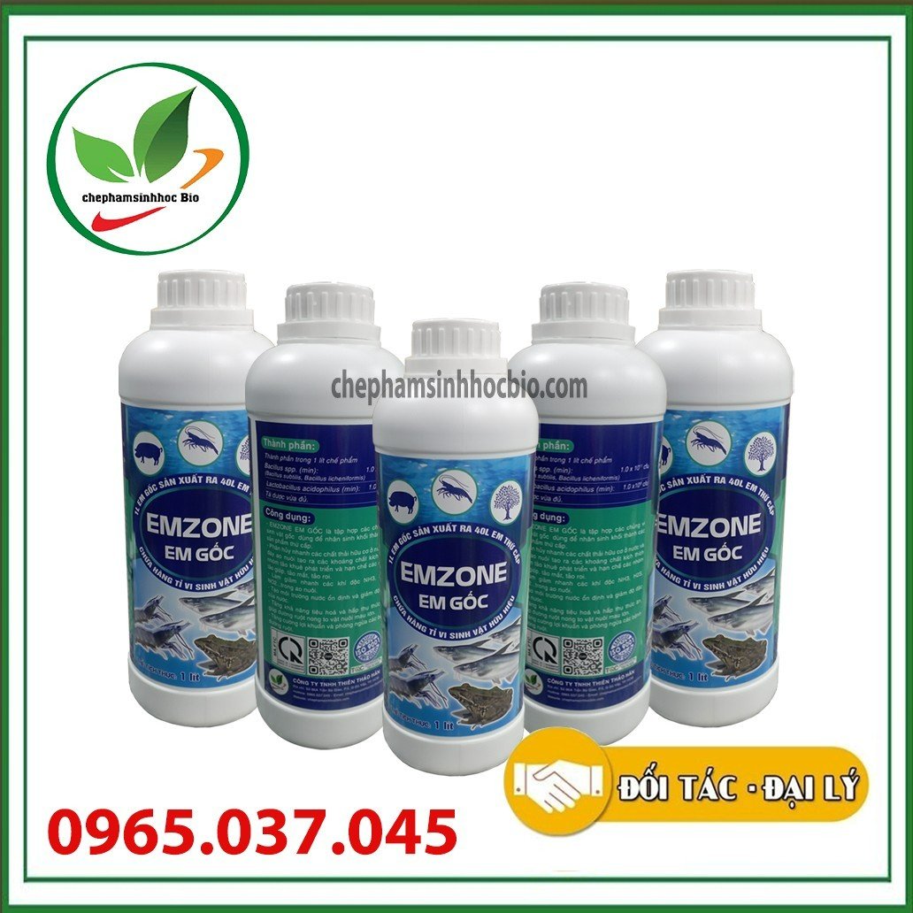 Chế phẩm sinh học em gốc - emzone. can 5l