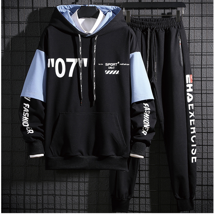 Bộ Quần Áo Nỉ Nam Thu Đông Áo Hoodies Số 07 Kết Hợp Quần Jogger Bo Gấu Năng Động Thời Trang 4HER SET NAM 90000148