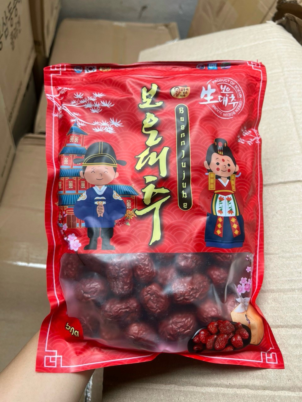 Táo Đỏ Sấy Khô Hàn Quốc - Gói 0.5KG