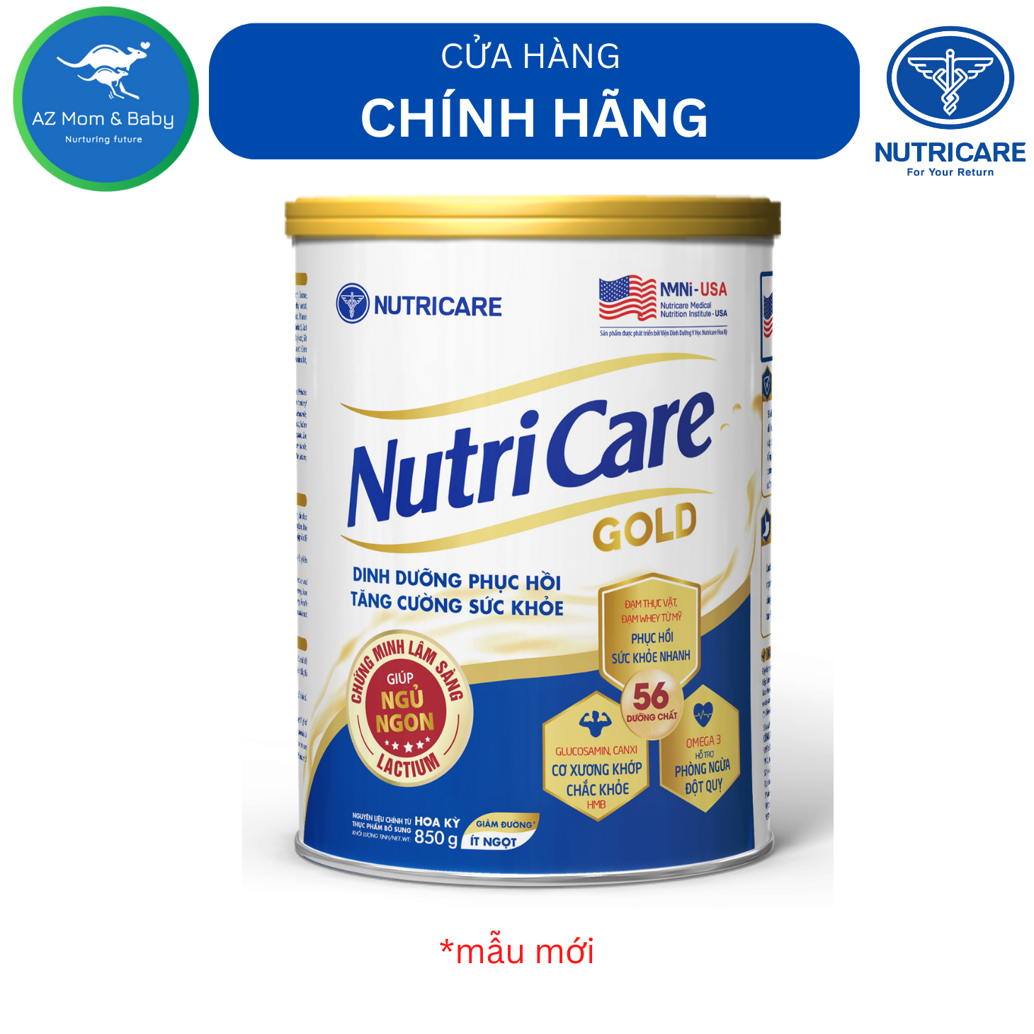 Sữa bột Nutricare Gold (900g) - dinh dưỡng phục hồi bồi bổ sức khoẻ