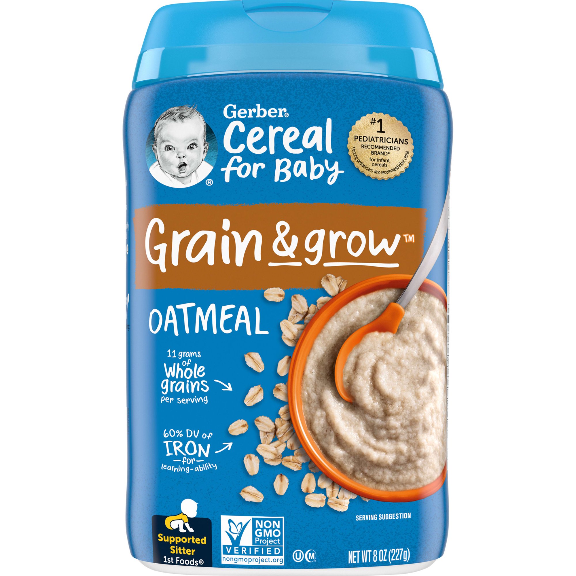 Bột ăn dặm gerber yến mạch cho bé từ 4 tháng tuổi mẫu mới 227gram