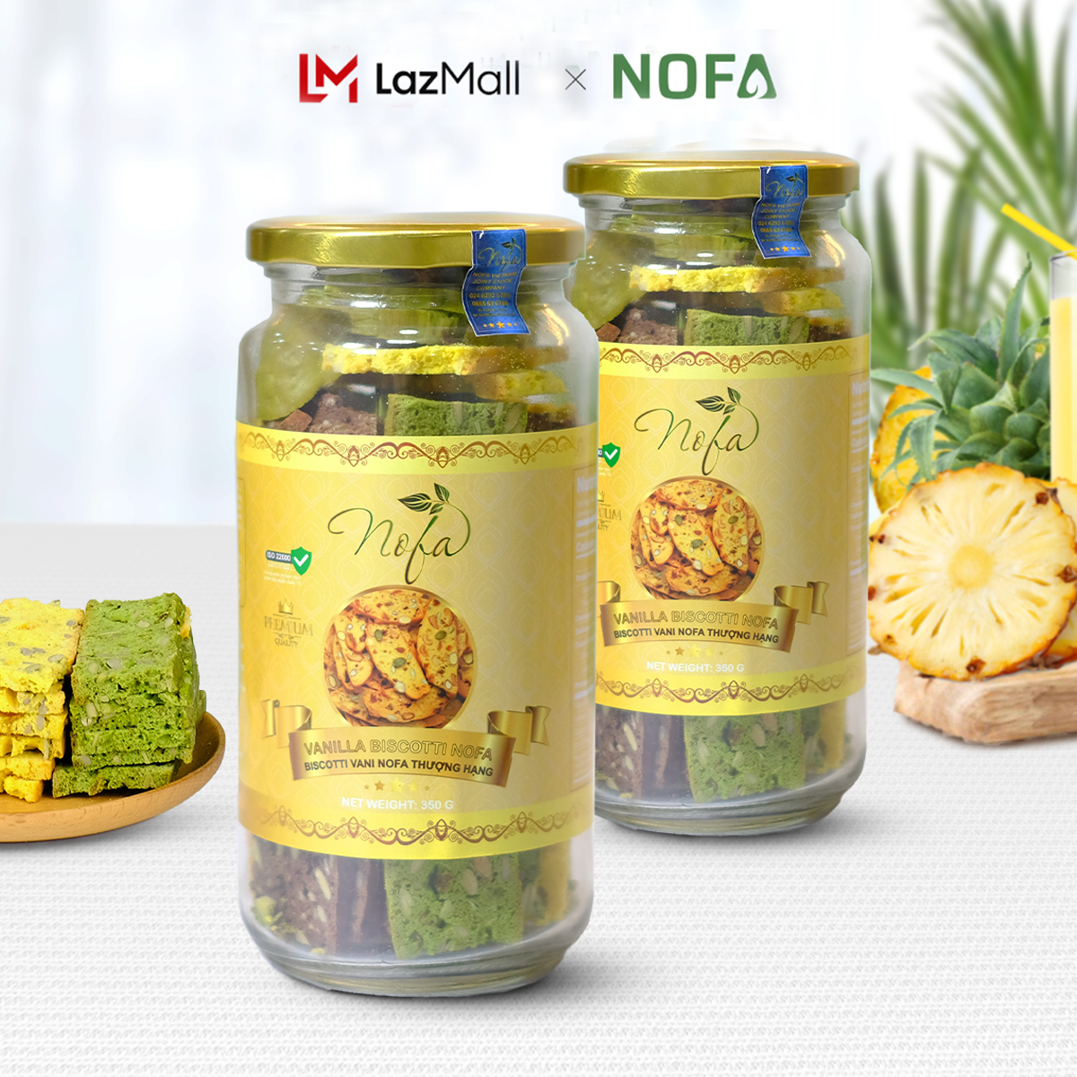 Bánh biscotti nguyên cám ăn kiêng mix 3 vị vani, socola, matcha,không đường, hỗ trợ giảm cân, ăn vặt healthy.