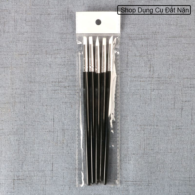 Bộ 5 cây miết dụng cụ tạo hình đất sét, đất nặn