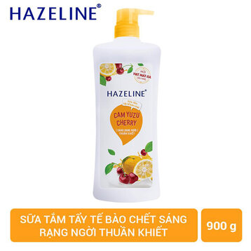 Sữa tắm tẩy tế bào chết  Hazeline Cam Cherry 900g