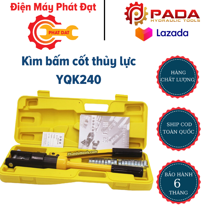 Kìm bấm cốt thủy lực yqk240