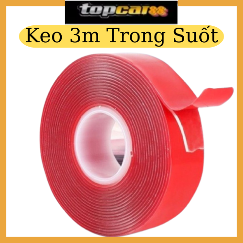 Băng dính cường lực 3m cho ô tô cuộn trong suốt - băng dính 3m chính hãng 2 mặt siêu dính