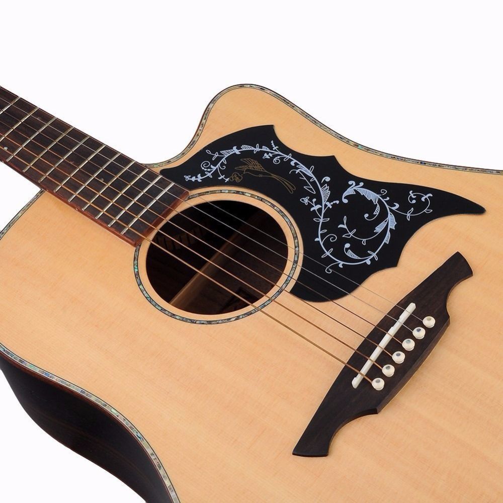 Miếng Dán chống trầy xước mặt đàn guitar - nạm đàn guitar họa tiết chim - dán chống xước đàn guitar