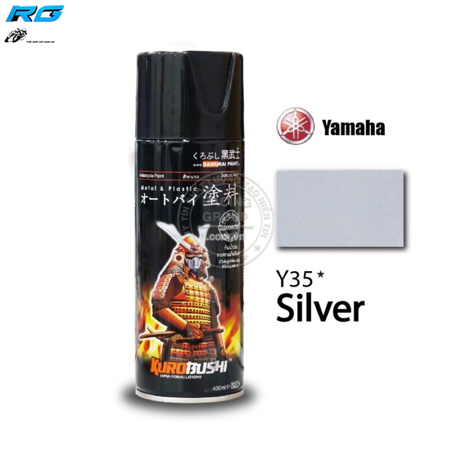 Sơn xịt samurai màu bạc yamaha - mã y35