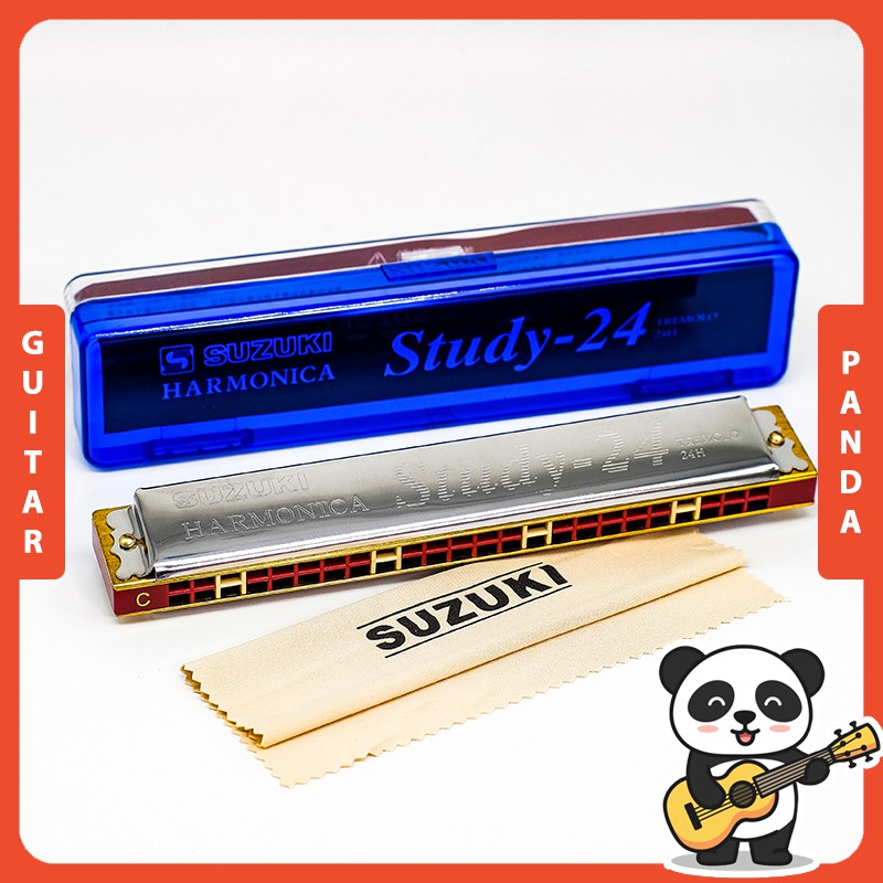 Kèn Harmonica Tremolo Suzuki Study 24 Key C Phiên Bản Cao Cấp 2021 Guitar Panda