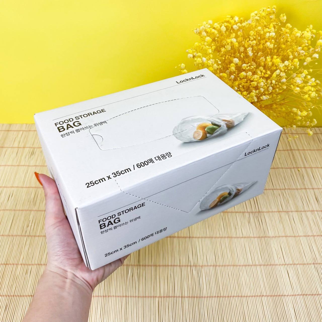 Hộp 600 túi nhựa pe đựng thực phẩm lock&lock lwp801
