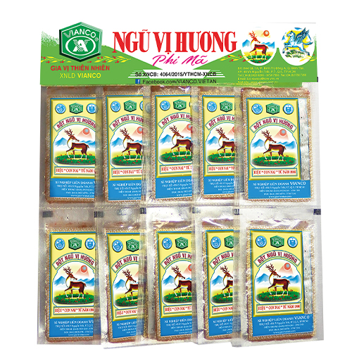 Vỉ 20 gói BỘT NGŨ VỊ HƯƠNG Vianco 3.5GR