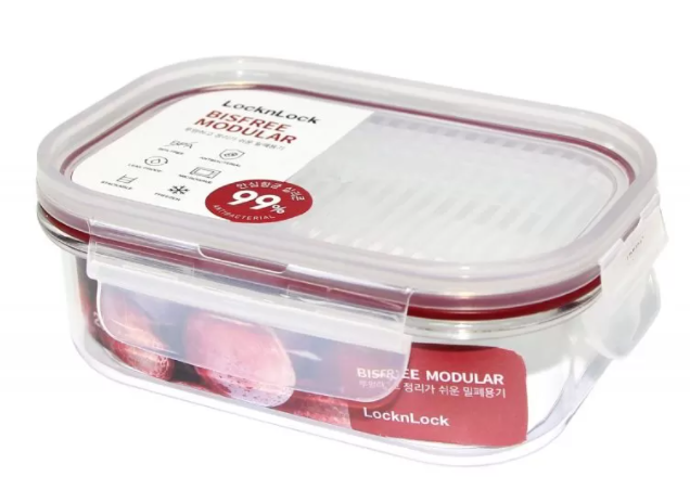 Hộp bảo quản lock&lock bisfree modular 260ml & 1.2l - lbf401red & lbf403red