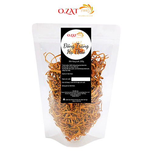 Đông trùng hạ thảo sợi sấy khô O.ZAT 100g, pha trà, nấu chè dưỡng nhan