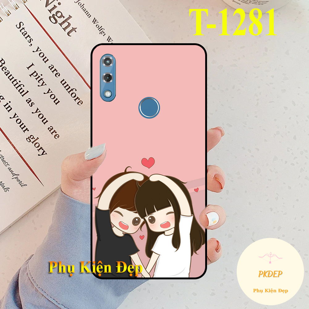 [HCM]Ốp lưng Vsmart Star 3 dẻo đen in hình Couple Siêu dễ thương