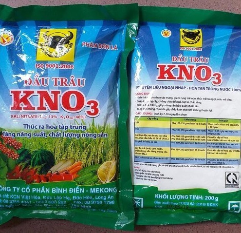 Phân bón lá cao cấp đầu-trâu-kno3 -nảy chồi ra lá