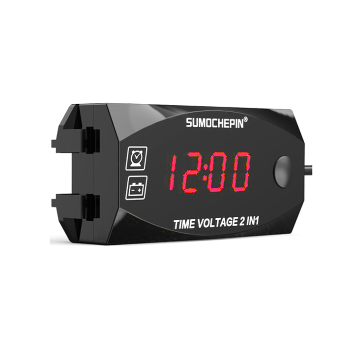 [HCM]Đồng Hồ Đo Volt Ắc Quy 2in1 [ Volt và Giờ ]