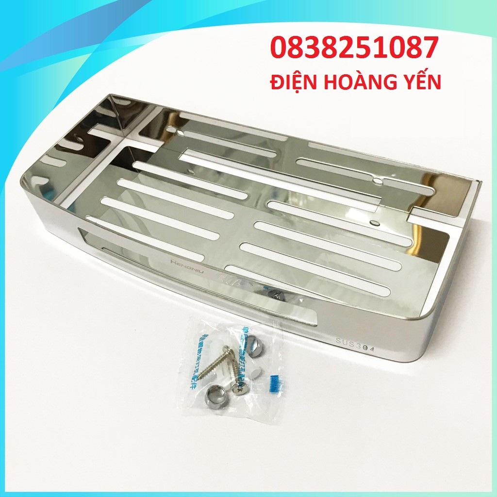 [HCM]Kệ 1 tầng inox treo tường đựng gia vị vật dụng cá nhân hay treo trong phòng tắm đều được