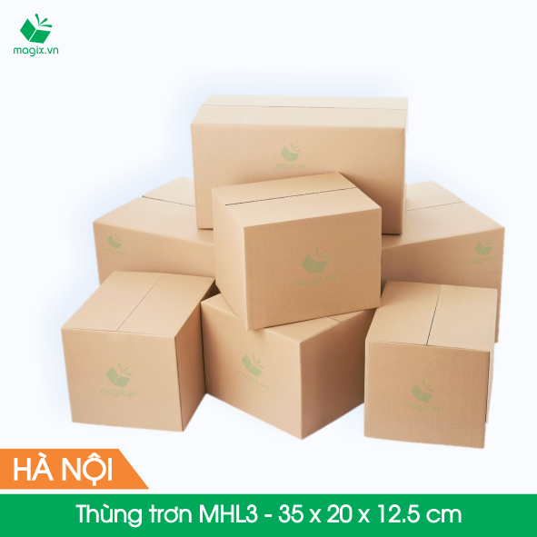 MHL3 - 35x20x12,5 cm - 10 Thùng hộp carton trơn