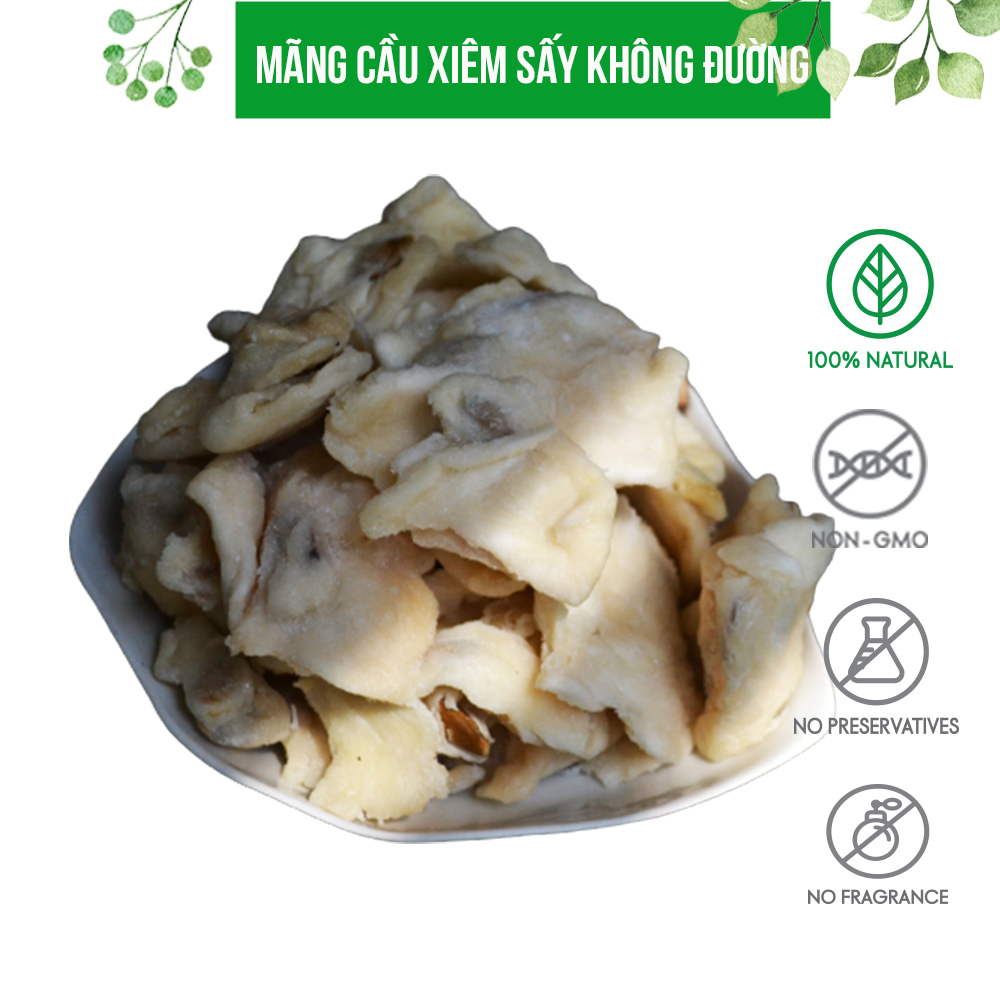 Mãng cầu xêm sấy lạnh không đường Kentary túi 200gr vị chua chua ngọt ngọt không chất bảo quản giúp giảm cân, đẹp da, ngừa ung thư - đồ ăn vặt