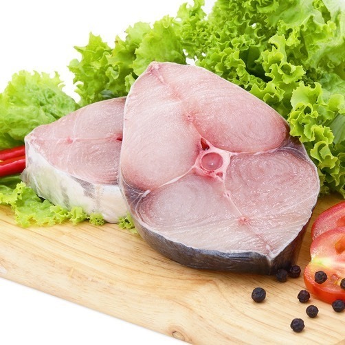 Cá Thu Tươi Cắt Khoanh, Hải Sản Biển Tự Nhiên, 0.5kg/khay (giao hàng nội thành HCM)