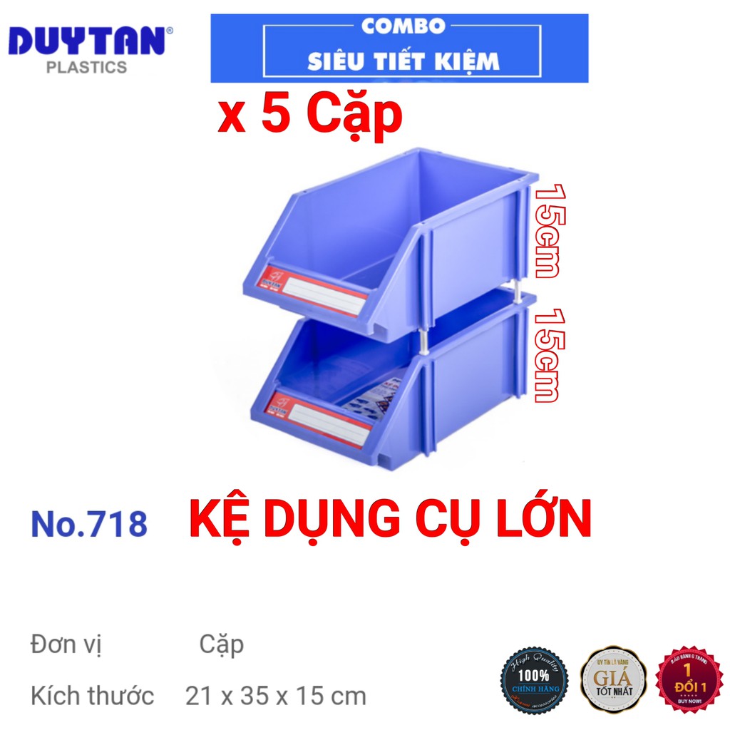 Kệ nhựa đựng dụng cụ duy tân lớn -combo 5 cặp