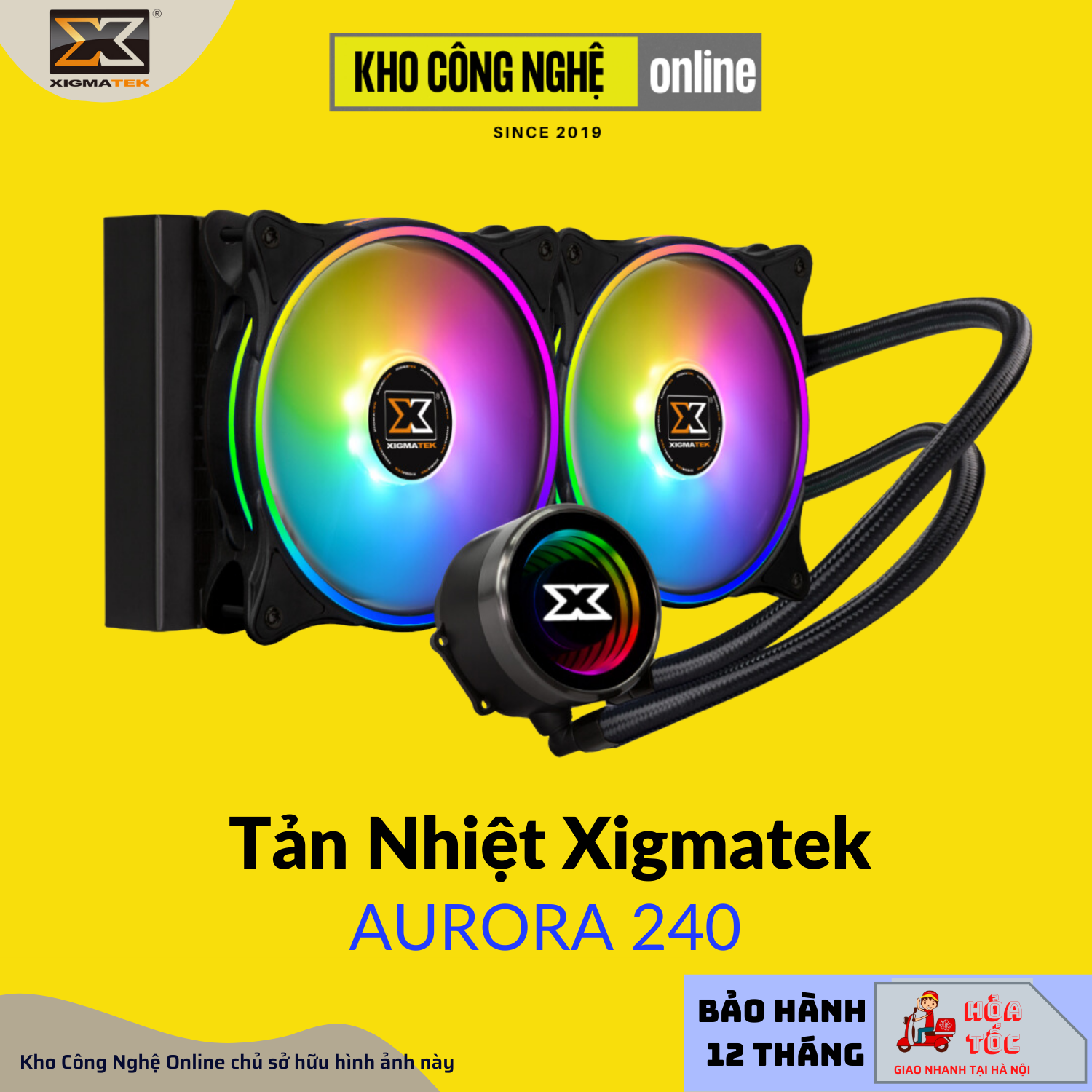 Tản nhiệt nước xigmatek aurora 240 - argb