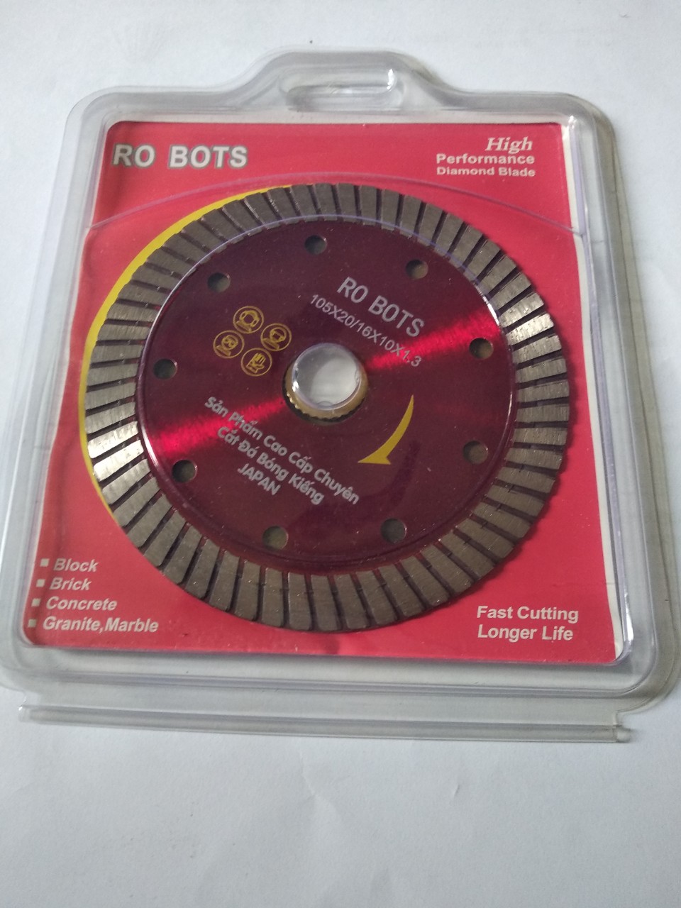Lưỡi cắt đá bóng kiếng ro bot 105x20/16x10x1.3