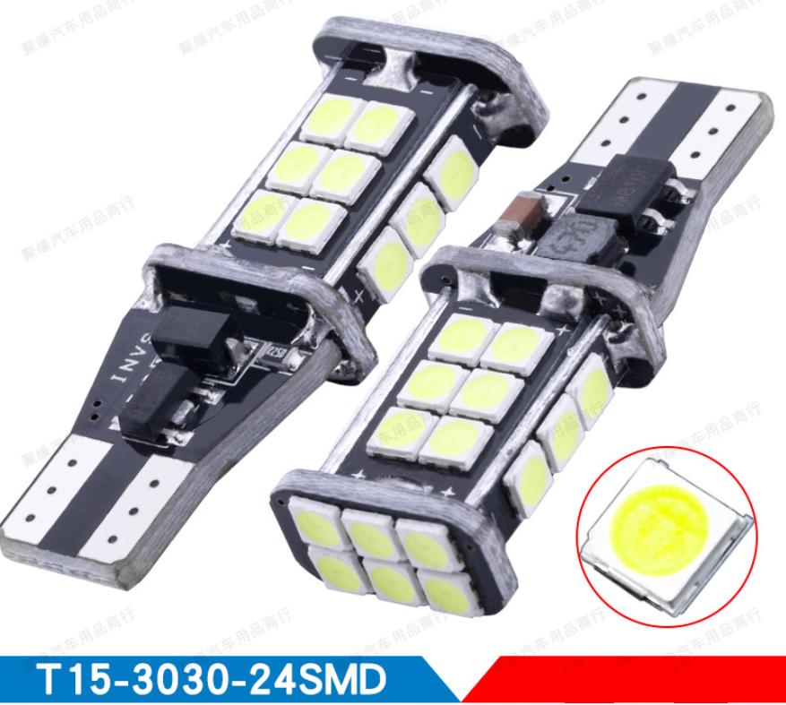 Bóng LED T15 đèn xi nhan, đèn demi, đèn lùi ô tô 24 chip smd 3030 (Giá 1 bóng)