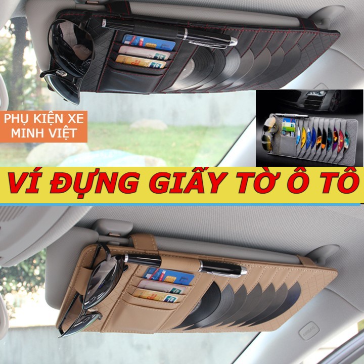 Ví đựng giấy tờ ô tô- ví đựng đồ đa năng trên xe , đựng đĩa cd, đựng thẻ atm,thẻ đỗ xe ô tô