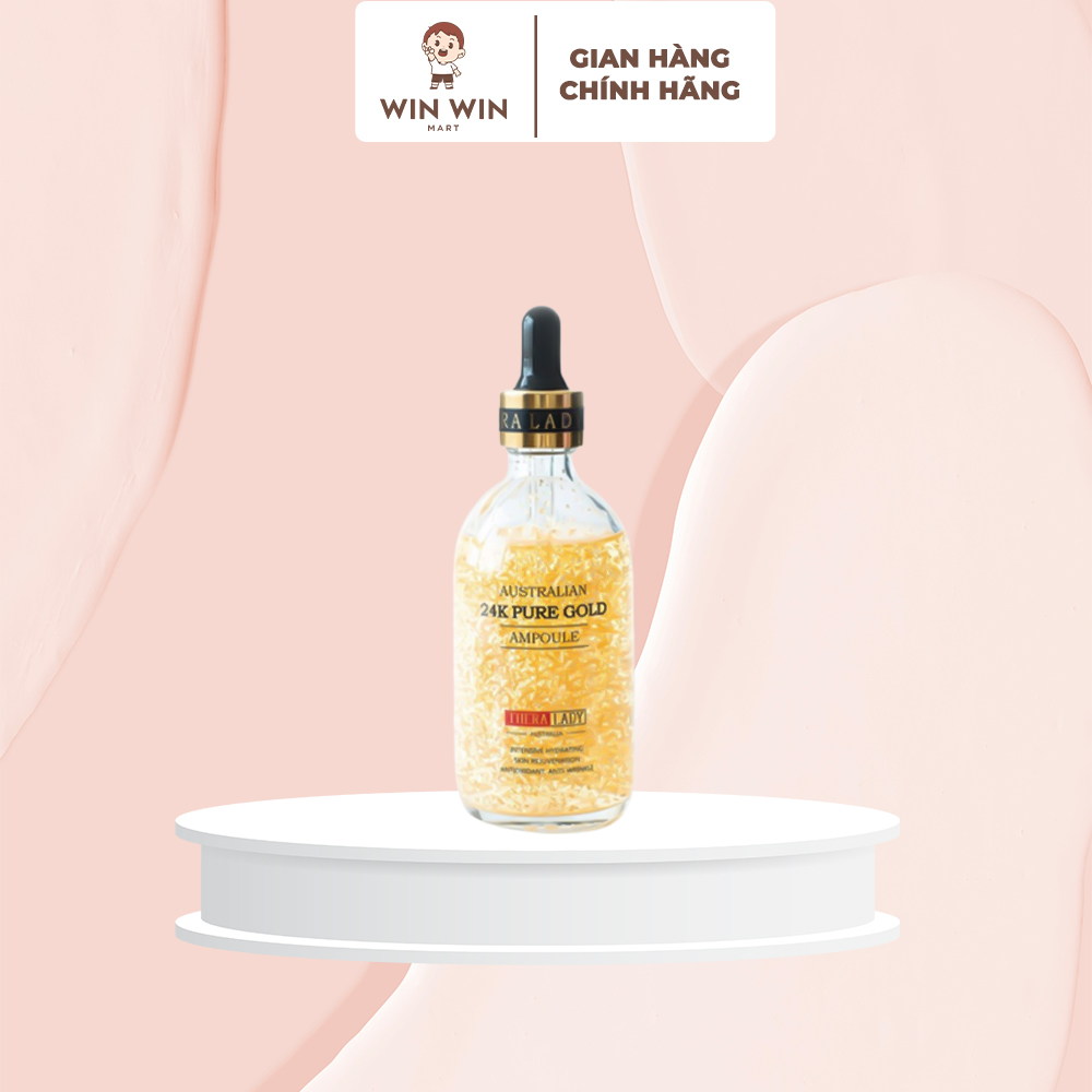 Serum tinh chất vàng 24k pure gold ampoule của úc chai 100ml dưỡng trắng da cho da mềm mịn tươi sáng