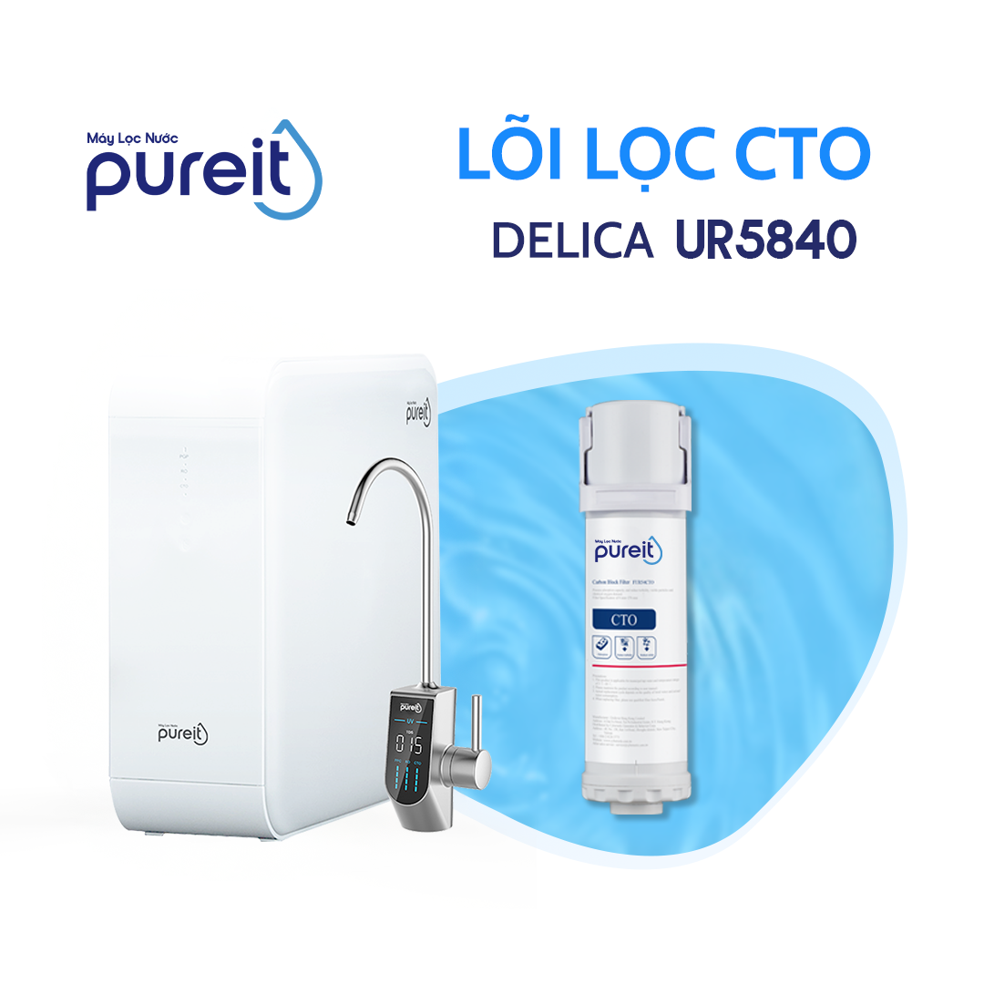 Lõi Lọc CTO Pureit Delica UR5840 Âm Tủ Bếp (DIY), Hãng chính hãng