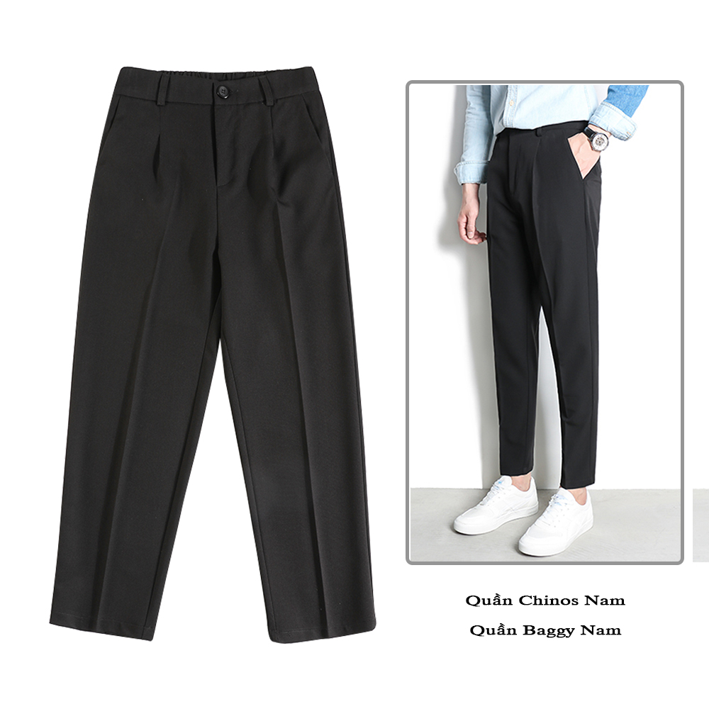 Quần Tây Nam Dáng Baggy Cạp Cúc Thanh Lịch Basic Phù Hợp Với Mọi Lứa Tuổi Thời Trang 4HER JOGGER NAM 9000063C10