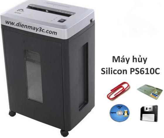 Máy hủy tài liệu silicon ps-610c
