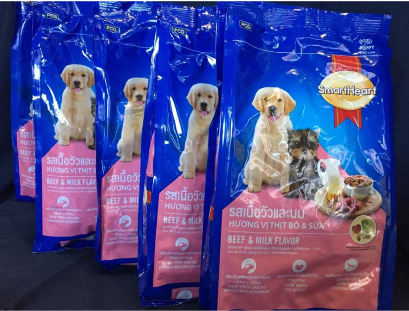 Combo 5 gói thức ăn cho chó con SmartHeart PuPPY