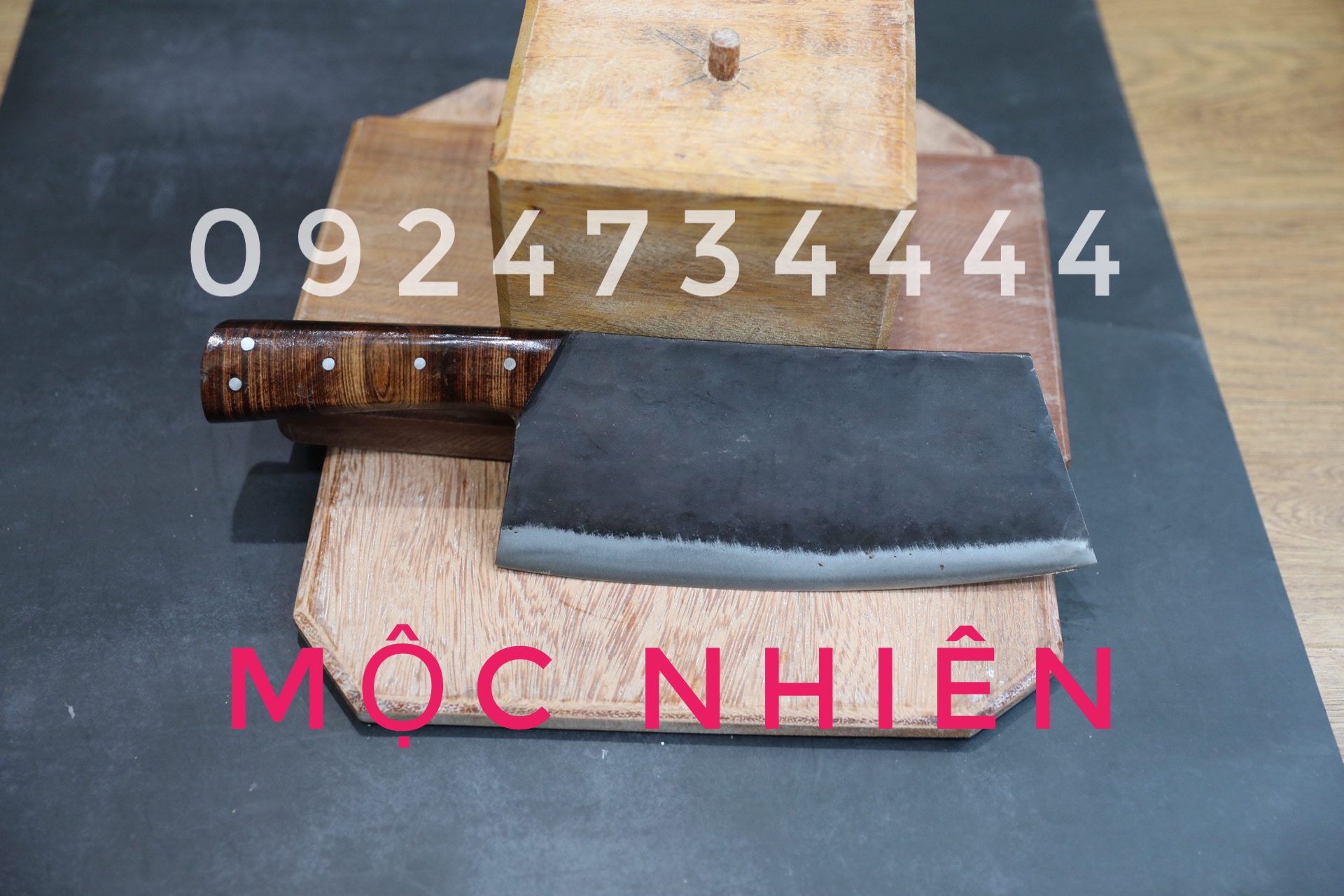 Dao chặt xương ống,móng giò 800g cán ốp chắc chắn,chặt gà vịt siêu bén rất đẹp