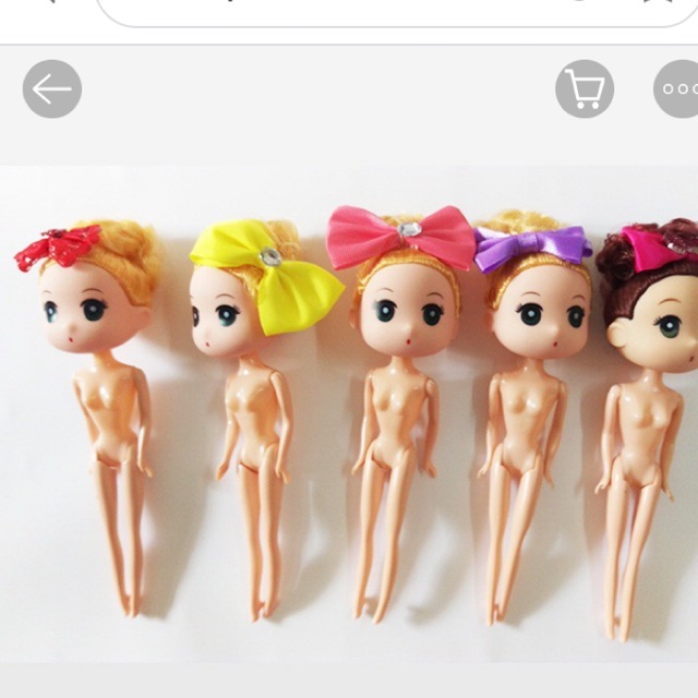 [HCM]Búp Bê Trang Trí Bánh Kem 17Cm