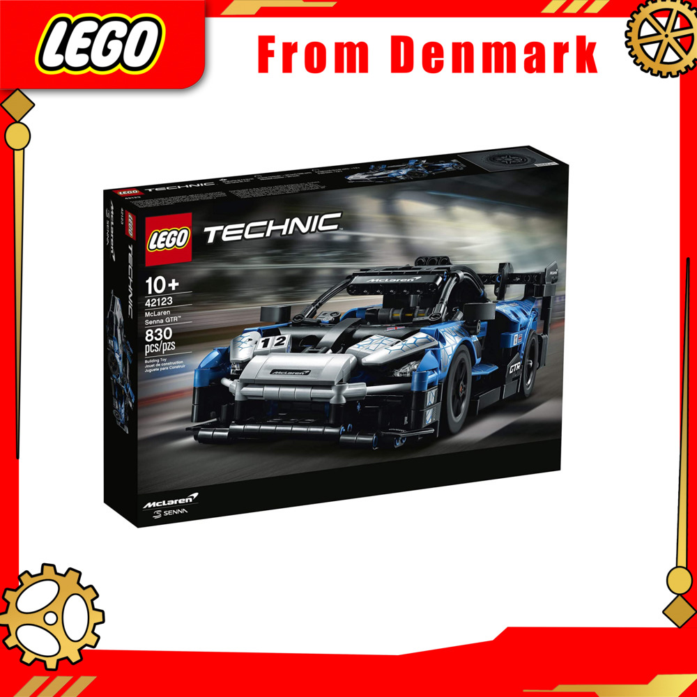 【From Denmark】LEGO Technic McLaren Senna GTR 42123 toy car model maker; build and display authentic McLaren supercar, new model in 2021 (830 units) guaranteed genuine From Denmark