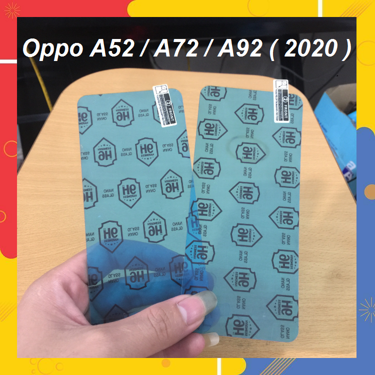Cường Lực Nano 9H Cho OPPO A52 / A72 / A92 (2020) Full màn 98% siêu bền