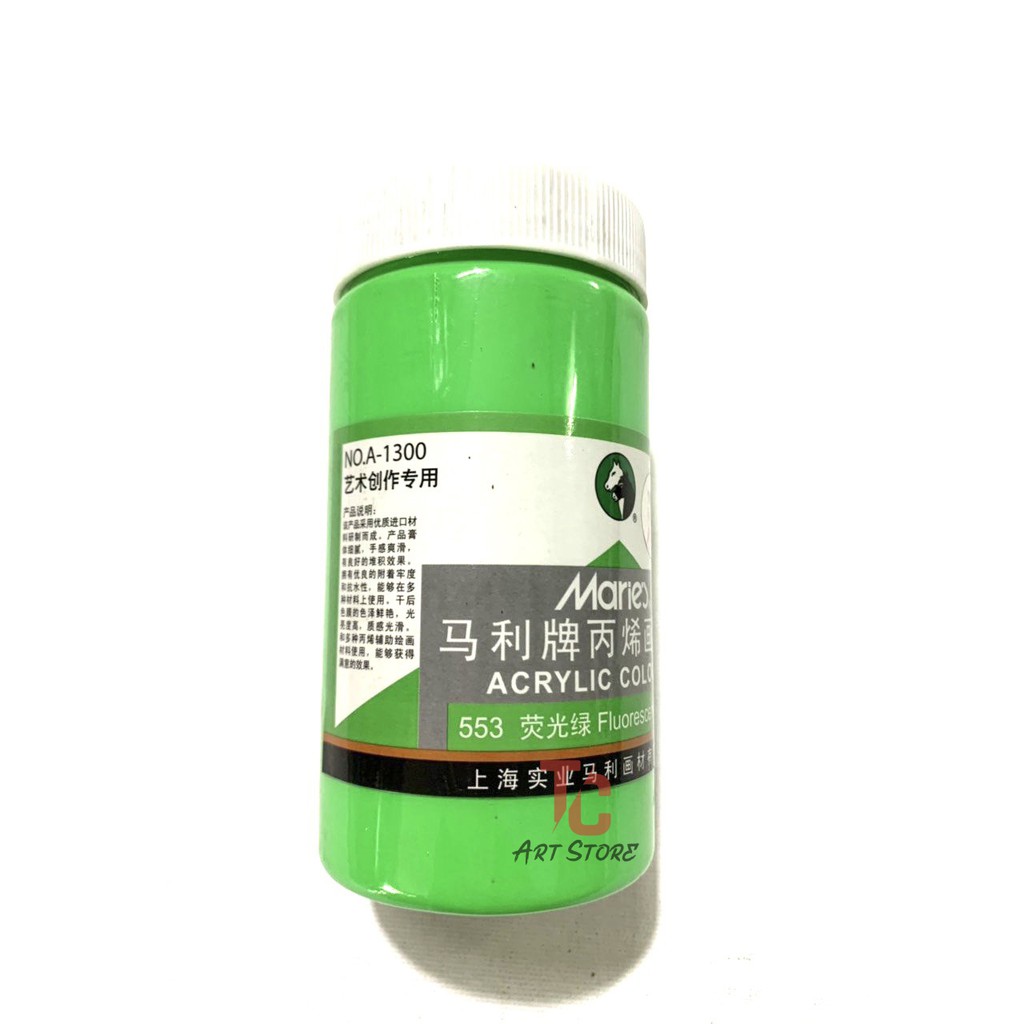 Màu vẽ acrylic phản quang, màu nhũ maries 300ml