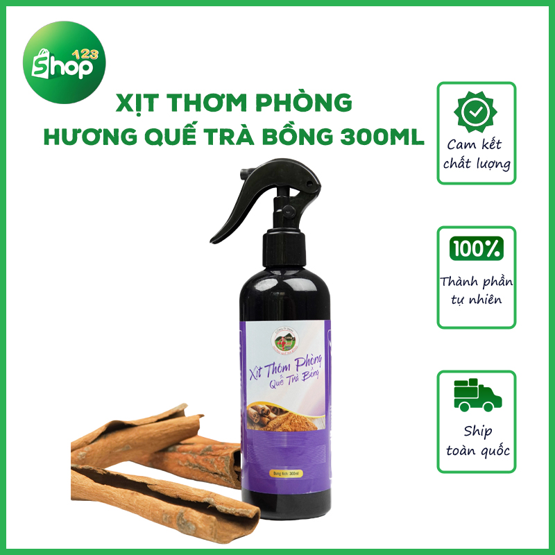 Xịt thơm phòng khử mùi , phòng ngủ phòng khách v.v.. hương quế trà bồng