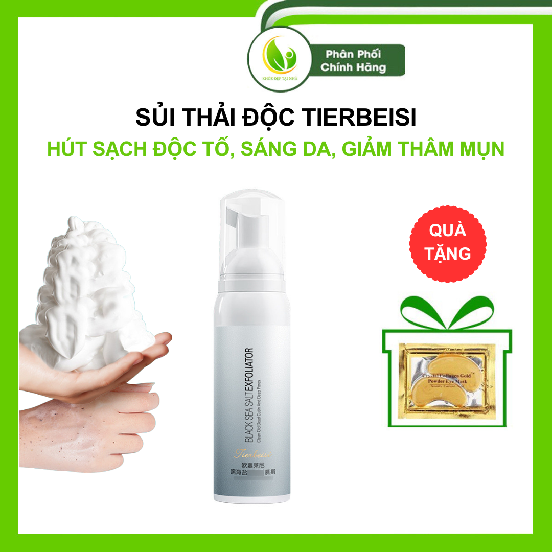 Sủi thải độc TIerbeisi - lọc sạch độc tố cải thiện thâm mụn giúp da trắng sáng, loại bỏ lớp sừng