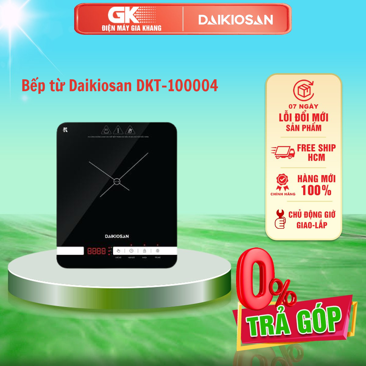 Bếp từ daikiosan dkt-100004 - 1 vùng nấu
