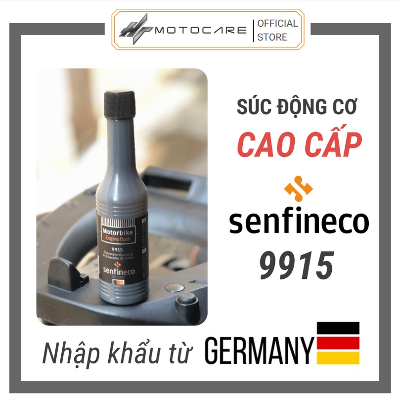 Dung dịch súc rửa động cơ senfineco 9915 làm sạch động cơ nhớt cũ chai 100ml dùng được cho 2l nhớt